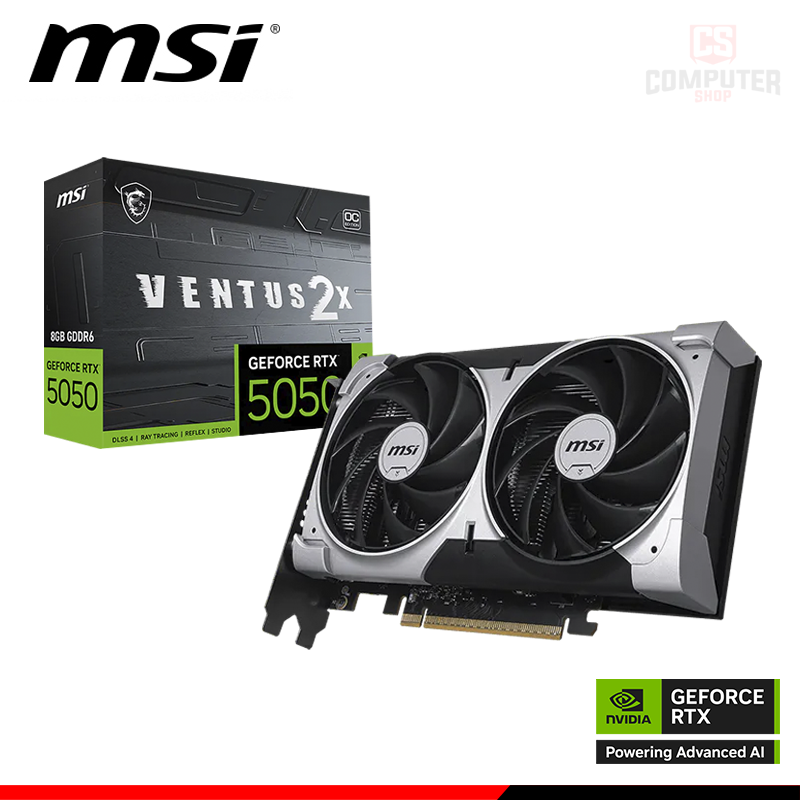 MSI GEFORCE RTX 5050 8GB GDDR6 VENTUS 2X OC