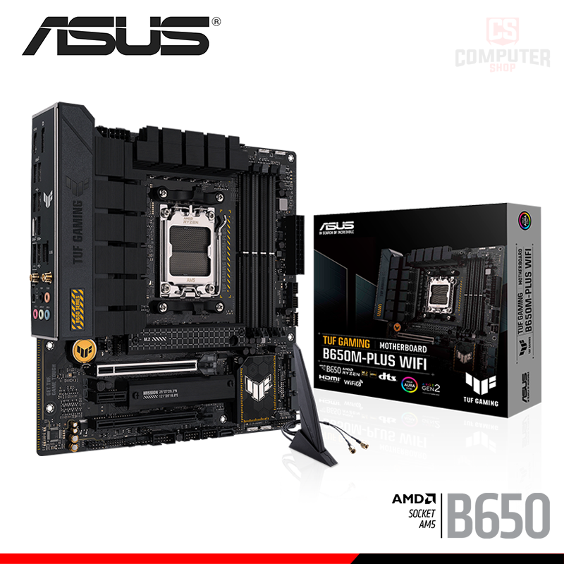 ASUS TUF GAMING B650M-PLUS WIFI M.ATX DDR5 AMD AM5 (PN:90MB1BF0-M0EAY0)